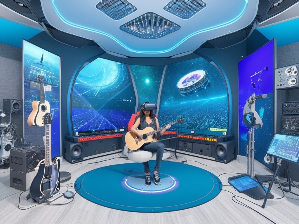 Wie wird Virtual Reality  die Musikaufnahme verändern? - Die Zukunft der Musikaufnahme: KI, VR und neue Technologien. 